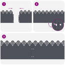 vidaXL Gyepszegélyek 10 pcs Antracit 103 x 0,05 x 22 cm Acél