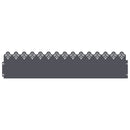 vidaXL Gyepszegélyek 20 pcs Antracit 103 x 0,05 x 22 cm Acél