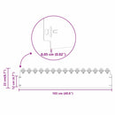 vidaXL Gyepszegélyek 30 pcs Antracit 103 x 0,05 x 22 cm Acél