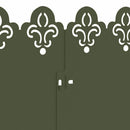 vidaXL Gyepszegélyek 10 pcs Olajzöld 103 x 0,05 x 22 cm Acél