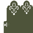 vidaXL Gyepszegélyek 20 pcs Olajzöld 103 x 0,05 x 22 cm Acél