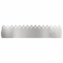 vidaXL Gyepszegélyek 20 pcs Ezüst 103 x 0,05 x 22 cm Rozsdamentes acél