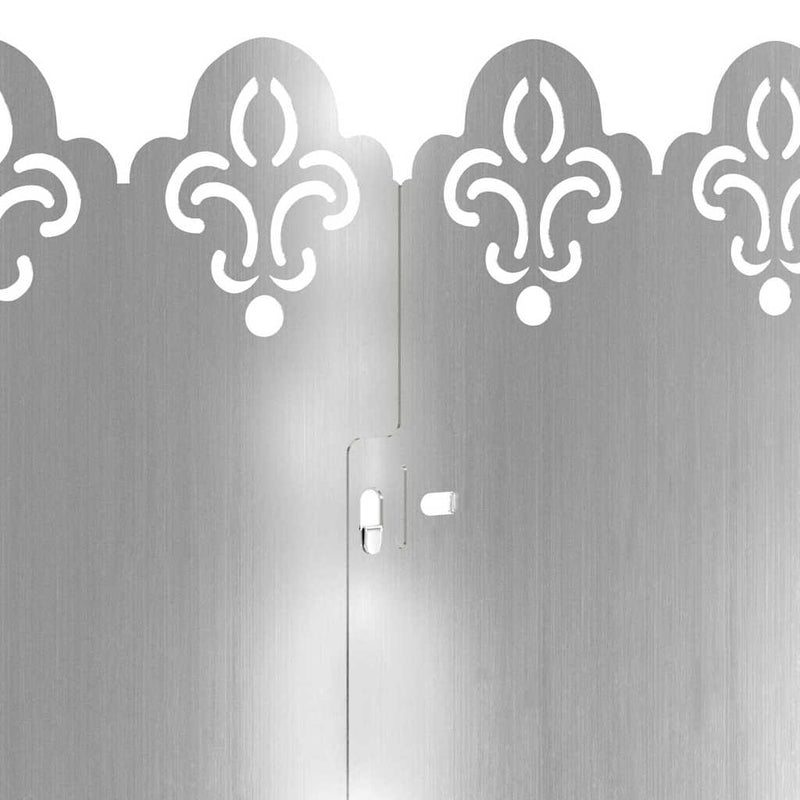 vidaXL Gyepszegélyek 20 pcs Ezüst 103 x 0,05 x 22 cm Horganyzott acél