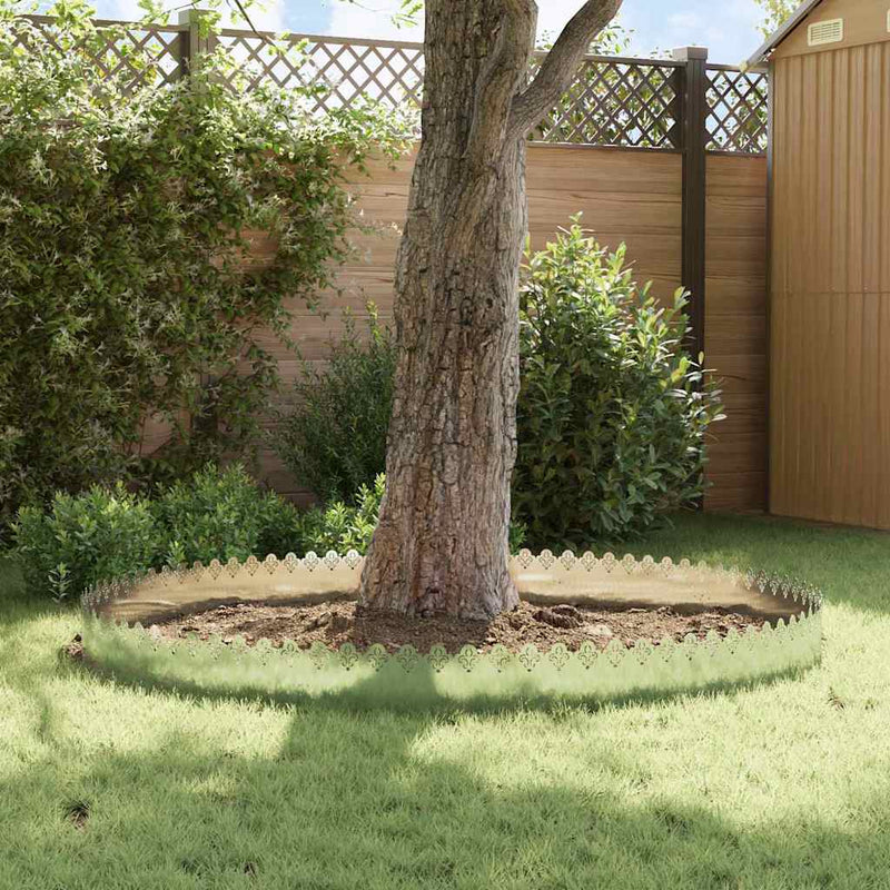 vidaXL Gyepszegélyek 20 pcs Ezüst 103 x 0,05 x 22 cm Horganyzott acél