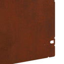 vidaXL Gyepszegélyek 20 pcs Rozsdás 103 x 0,05 x 22 cm