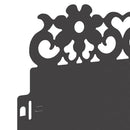 vidaXL Gyepszegélyek 10 pcs Fekete 103 x 0,05 x 22 cm Acél