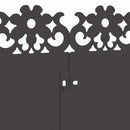 vidaXL Gyepszegélyek 20 pcs Fekete 103 x 0,05 x 22 cm Acél