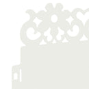 vidaXL Gyepszegélyek 10 pcs Fehér 103 x 0,05 x 22 cm Acél