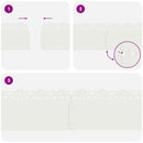 vidaXL Gyepszegélyek 10 pcs Fehér 103 x 0,05 x 22 cm Acél