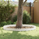 vidaXL Gyepszegélyek 20 pcs Fehér 103 x 0,05 x 22 cm Acél