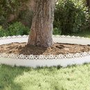 vidaXL Gyepszegélyek 30 pcs Fehér 103 x 0,05 x 22 cm Acél