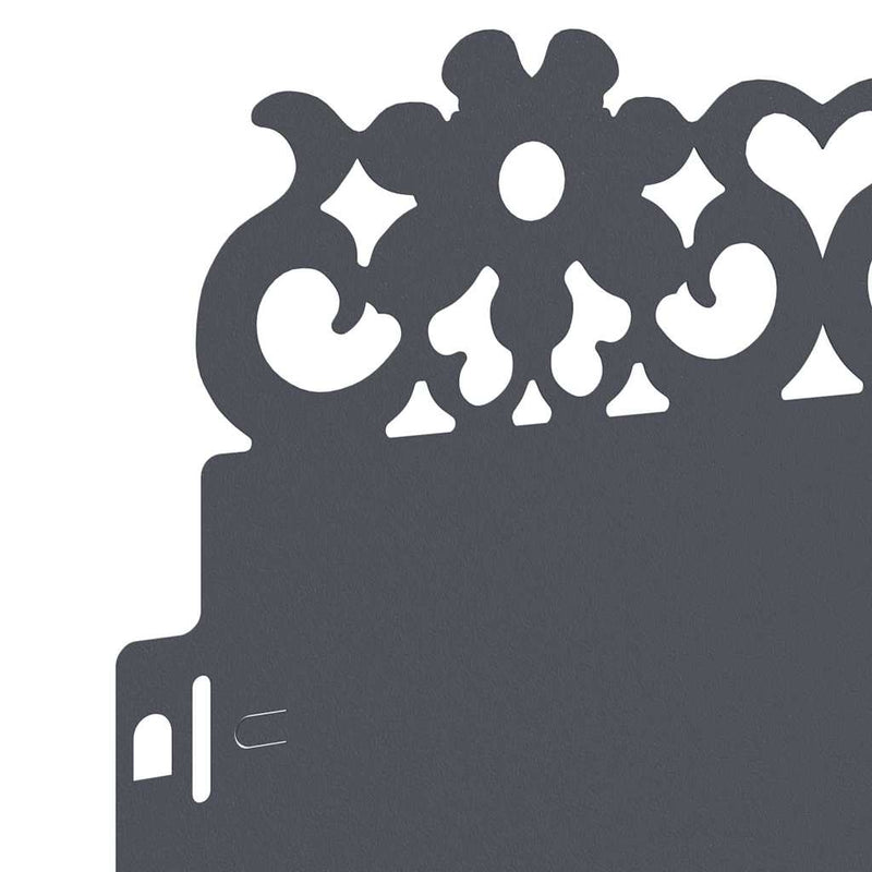 vidaXL Gyepszegélyek 10 pcs Antracit 103 x 0,05 x 22 cm Acél