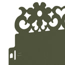 vidaXL Gyepszegélyek 20 pcs Olajzöld 103 x 0,05 x 22 cm Acél