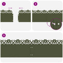 vidaXL Gyepszegélyek 20 pcs Olajzöld 103 x 0,05 x 22 cm Acél