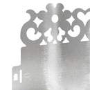 vidaXL Gyepszegélyek 10 pcs Ezüst 103 x 0,05 x 22 cm Rozsdamentes acél