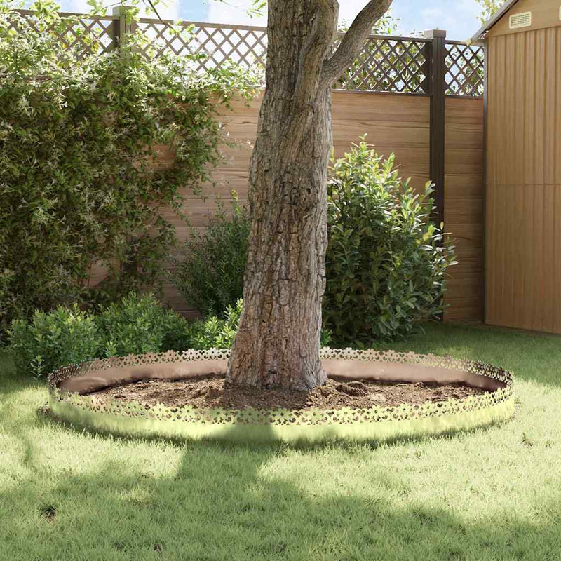 vidaXL Gyepszegélyek 10 pcs Ezüst 103 x 0,05 x 22 cm Rozsdamentes acél