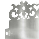 vidaXL Gyepszegélyek 10 pcs Ezüst 103 x 0,05 x 22 cm Horganyzott acél