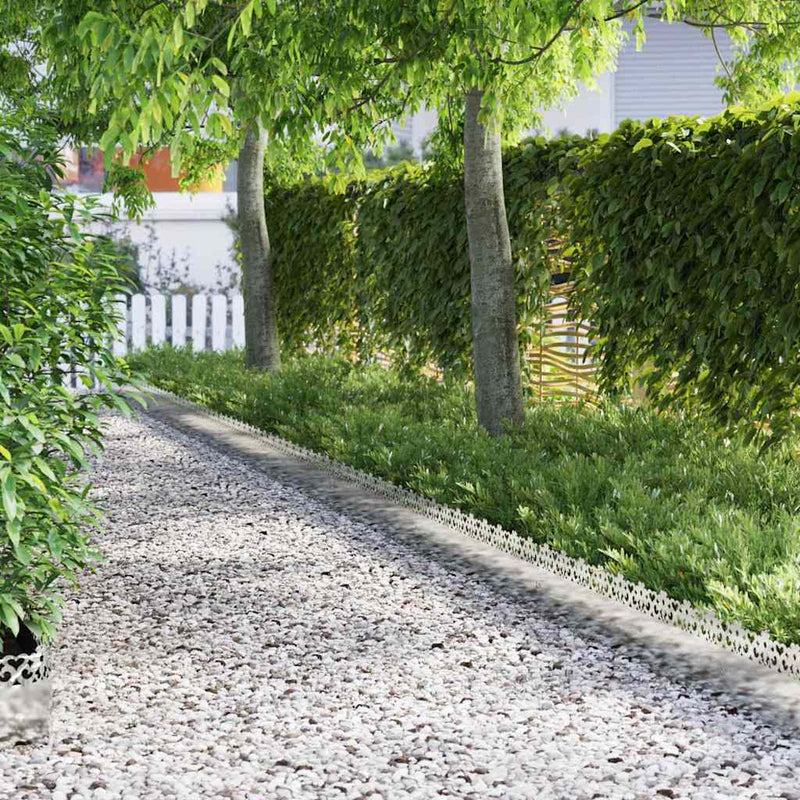 vidaXL Gyepszegélyek 20 pcs Ezüst 103 x 0,05 x 22 cm Horganyzott acél