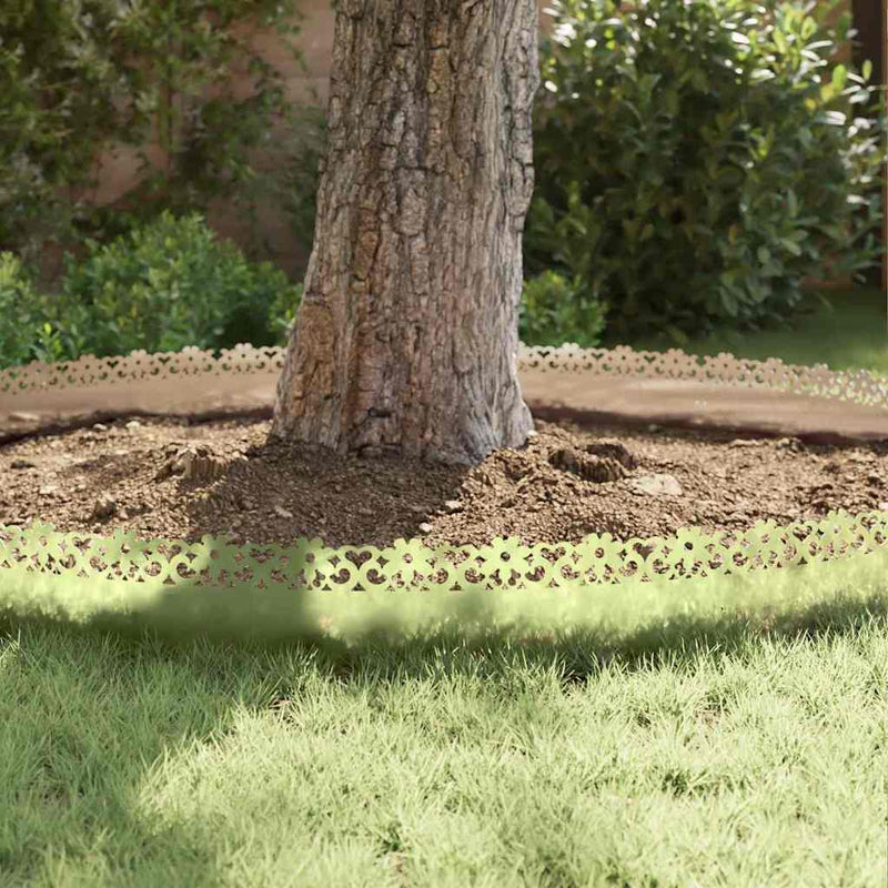 vidaXL Gyepszegélyek 30 pcs Ezüst 103 x 0,05 x 22 cm Horganyzott acél