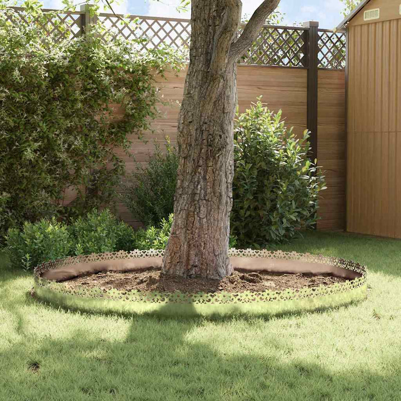 vidaXL Gyepszegélyek 30 pcs Ezüst 103 x 0,05 x 22 cm Horganyzott acél