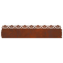vidaXL Gyepszegélyek 20 pcs Rozsdás 103 x 0,05 x 22 cm