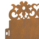 vidaXL Gyepszegélyek 30 pcs Rozsdás 103 x 0,05 x 22 cm