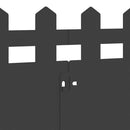 vidaXL Gyepszegélyek 10 pcs Fekete 103 x 0,05 x 22 cm Acél