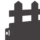 vidaXL Gyepszegélyek 30 pcs Fekete 103 x 0,05 x 22 cm Acél