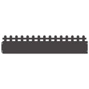 vidaXL Gyepszegélyek 30 pcs Fekete 103 x 0,05 x 22 cm Acél