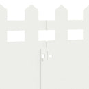 vidaXL Gyepszegélyek 20 pcs Fehér 103 x 0,05 x 22 cm Acél