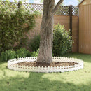 vidaXL Gyepszegélyek 20 pcs Fehér 103 x 0,05 x 22 cm Acél