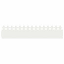vidaXL Gyepszegélyek 20 pcs Fehér 103 x 0,05 x 22 cm Acél
