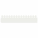 vidaXL Gyepszegélyek 30 pcs Fehér 103 x 0,05 x 22 cm Acél