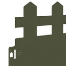 vidaXL Gyepszegélyek 20 pcs Olajzöld 103 x 0,05 x 22 cm Acél