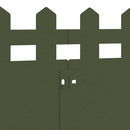 vidaXL Gyepszegélyek 30 pcs Olajzöld 103 x 0,05 x 22 cm Acél