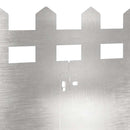 vidaXL Gyepszegélyek 10 pcs Ezüst 103 x 0,05 x 22 cm Rozsdamentes acél