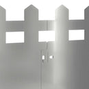 vidaXL Gyepszegélyek 10 pcs Ezüst 103 x 0,05 x 22 cm Horganyzott acél