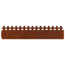 vidaXL Gyepszegélyek 30 pcs Rozsdás 103 x 0,05 x 22 cm