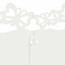 vidaXL Gyepszegélyek 10 pcs Fehér 103 x 0,05 x 22 cm Acél