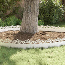 vidaXL Gyepszegélyek 10 pcs Fehér 103 x 0,05 x 22 cm Acél