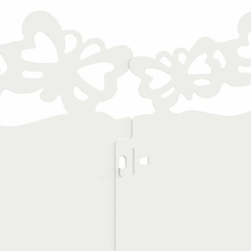 vidaXL Gyepszegélyek 20 pcs Fehér 103 x 0,05 x 22 cm Acél