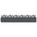vidaXL Gyepszegélyek 20 pcs Antracit 103 x 0,05 x 22 cm Acél