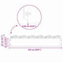 vidaXL Gyepszegélyek 10 pcs Olajzöld 103 x 0,05 x 22 cm Acél