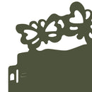 vidaXL Gyepszegélyek 20 pcs Olajzöld 103 x 0,05 x 22 cm Acél