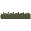 vidaXL Gyepszegélyek 20 pcs Olajzöld 103 x 0,05 x 22 cm Acél