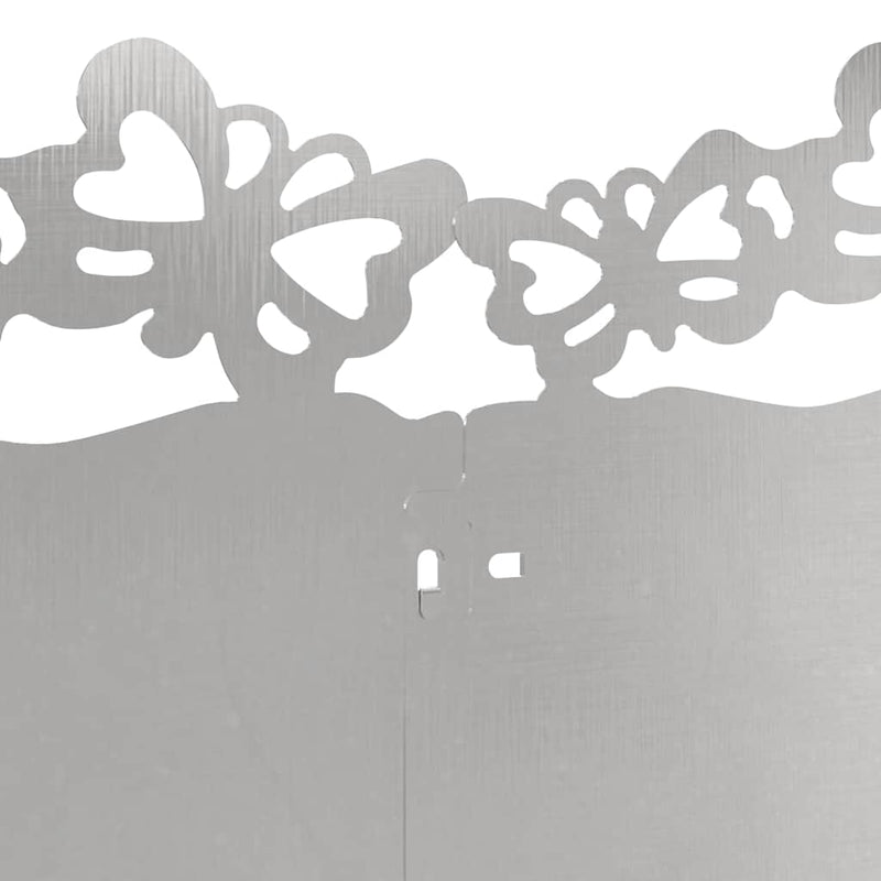 vidaXL Gyepszegélyek 10 pcs Ezüst 103 x 0,05 x 22 cm Rozsdamentes acél