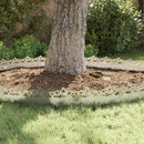 vidaXL Gyepszegélyek 10 pcs Ezüst 103 x 0,05 x 22 cm Rozsdamentes acél