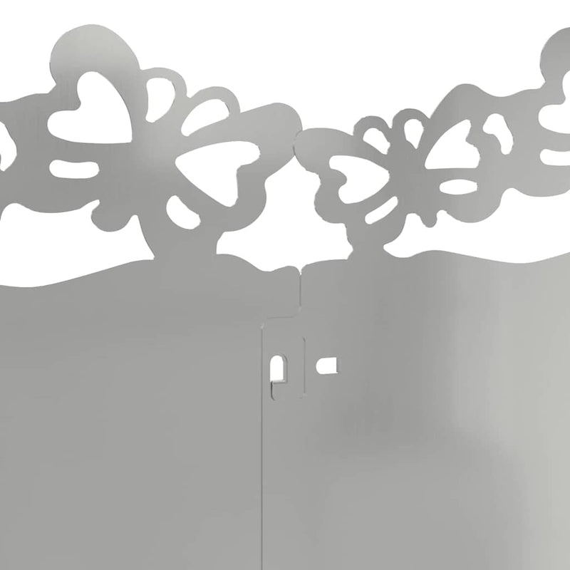 vidaXL Gyepszegélyek 10 pcs Ezüst 103 x 0,05 x 22 cm Horganyzott acél