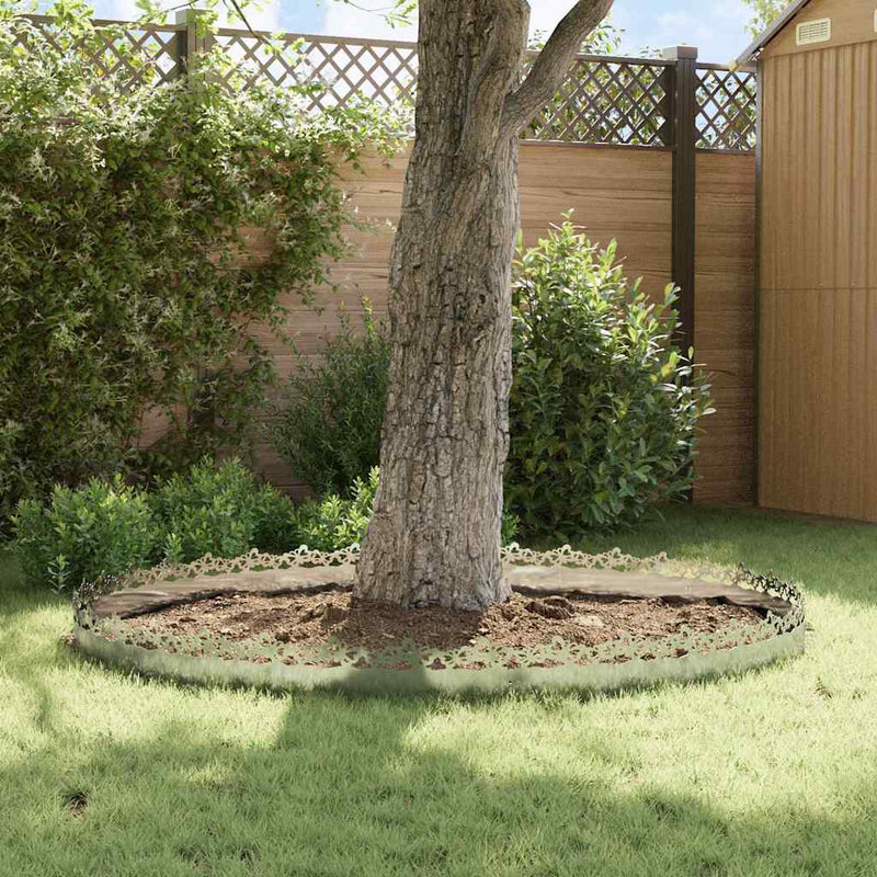 vidaXL Gyepszegélyek 20 pcs Ezüst 103 x 0,05 x 22 cm Horganyzott acél