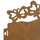 vidaXL Gyepszegélyek 10 pcs Rozsdás 103 x 0,05 x 22 cm